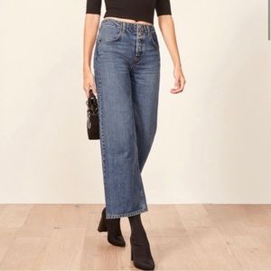Reformation Louise Wide-Leg Jeans Size 28